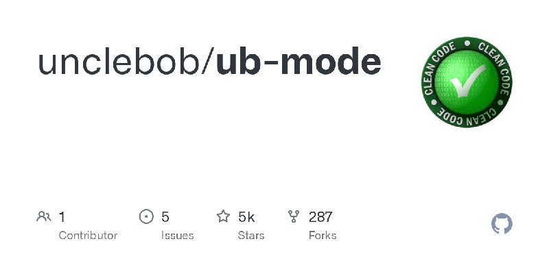 GitHub - unclebob/ub-mode